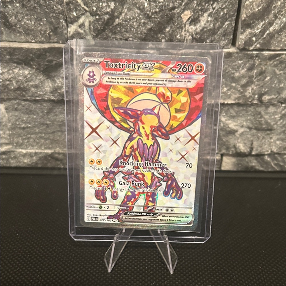 Pokemon Toxtricity EX‎ 227/162 Full Art Holo from Paradox Rift Set M/NM